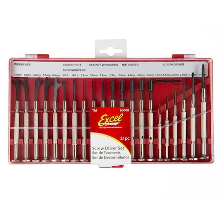 Excel Blades 21 Piece Screwdriver Set 60008IND
